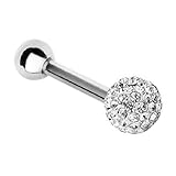 Tragus Earring Stud Ferido Ball Cartilage Earring Stud Barbell 16G Steel (1.2mm)