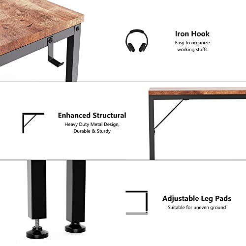 HOMIDEC Office Desk, Computer Desk with Drawers 47" Study Writing Desks