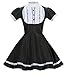 Sheface Women's French Maid Lolita Dress with Cat Ear Costume (X-Large, Black)