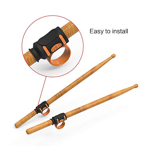 MOGOI Drum Stick Control Clip Drumstick Accessories, Drumsticks Aid Auxiliary Tool, Anti-Slip, Drop-Proof, Easy Stick Twirl, Good for Beginner Drummer (Pack of 2)
