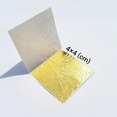 10 Pc. PureGold Edible 23K Gold Leafs [4x4cm or 1.5x1.5 inches] Arts &amp; Crafts, Decoration, Health &amp; Beauty, Spa, Foods &amp; Bakery Decoration