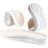 Warm Sport Insoles for Women Men,Thermal Shoe Insoles,Winter 4D Cloud Insoles for Boots, Fluffy Shoe Pads,Arch Support Plantar Fascitis Shoe Inserts,2 Pairs (Pink/Gray, Pink for Women(6-10))