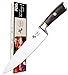 Chef Knife, 8 Inch Kitchen Knife, Quality Professional German High Carbon Stainless Steel Ultra Razor Sharp Cooking Blade with Ergonomic Well-balanced Wood Handle, All Purposes with Gift Box Coolwoo