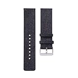 Insaneness for Samsung Galaxy Watch 42mm Woven Fabric Wrist Strap Quick Release Watch Band (Black)