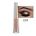 Diamond Liquid Eyeshadow 4 Colors Glitter Shimmer Eyeshadow Deep Stereoscopic Long Lasting Liquid Eyeshadow Set Matte Eye Shadow Sparkling Shimmer Eyes Makeup for Women Girl (4 Color C)