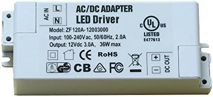 BesToo LED Transformer LED Power Supply- 36W, 12V DC, 3A - Constant Voltage for LED Strip Lights and G4, MR11, MR16 LED Light Bulbs