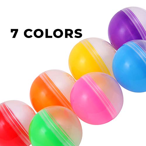 50-Pack 1.1 Inch Clear Vending Machine Capsules - Empty Gumball Machine Containers For DIY