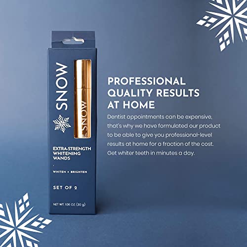 Snow ExtraStrength Teeth Whitener Wands, Teeth Whitening Refill, Easy