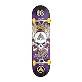 Airwalk Undone Skull Skateboard, Purple
