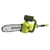 Sun Joe SWJ807E 10 inch 8.0 Amp Electric Convertible Pole Chain Saw, Green