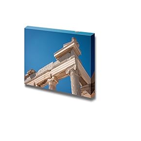 Canvas Prints Wall Art - Ruins of The Ancient Acropolis in Athens, Attica, Greece | Modern Wall Decor/Home Decoration Stretched Gallery Canvas Wrap Giclee Print. Ready to Hang - 12" x 18"
