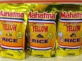 Mahatma Spicy Saffron Yellow Seasonings & Long Grain Rice - Zesty Flavor - Net Wt. 5 OZ (142 g) - Pack of 3