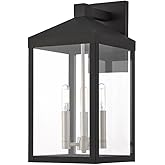 Livex Lighting 20584-04 Nyack Black 3 Light Outdoor Wall Lantern