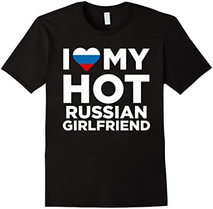 I Love My Hot Russian Girlfriend Cute Russia Native Relationship T-Shirt