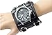 Men's Watch 7.5cm Wide Leather Cuff Fashion Watches Hip-Hop Gothic Punk Style