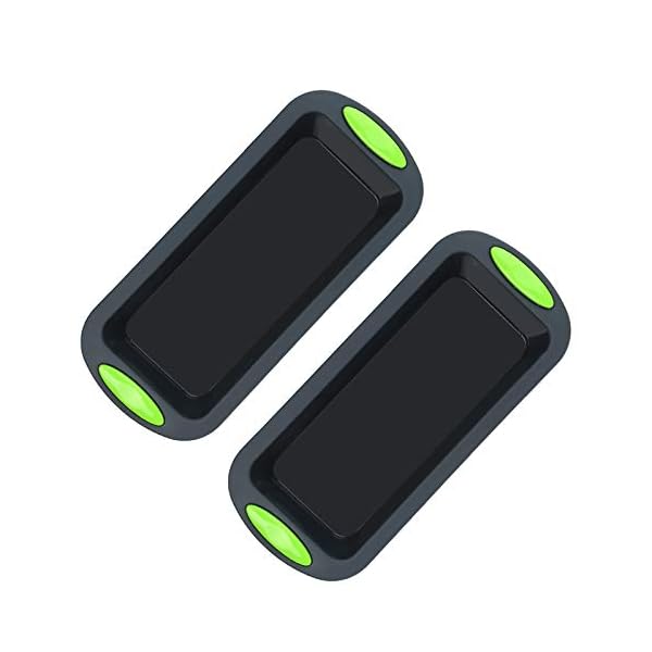 Silicone-Bread-and-Loaf-Pans-Set-of-2-Bread-Pans-for-Baking-Nonstick-Premium-Food-Grade-Silicone-Baking-Pans-Set-Silicone-Bakeware-Cake-Molds-Dishwasher-Safe-87x4x24-Inside Silicone Bread and Loaf Pans, Set of 2 Bread Pans for Baking, Nonstick Premium Food Grade Silicone Baking Pans Set…