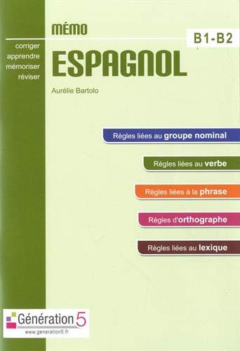Memo Espagnol B1-B2 (Lycee) by Aurelie Bartolo