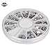Round 3D Acrylic Nail Art Gems Crystal Rhinestones DIY Decoration Wheel