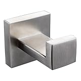KES Bathroom Single Coat and Robe Hook Wall Mount, Brushed SUS304 Stainless Steel, A2560-2