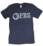PBS Public Broadcasting Service Horizontal Logo Distressed Men's T-Shirt