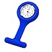 LE Nurses Brooch Silicone Rubber Tunic Fob Watch Blue