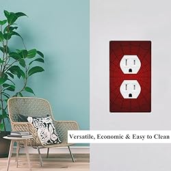 Pznen Red Spider Web Outlet Covers Duplex Wall