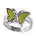 FOECBIR Mother's Day Gifts for Daughter Gift from Mom Mood Ring Can Change The Color And Adjustable The Size Of The Decorations (Butterfly)