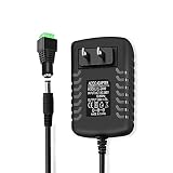 DC Power Supply 24V 1A 24W Power Adapter 100-240V 50-60Hz to DC 24 Volt 1Amp Power Supply Adapter with 5.5mm X 2.5mm 2.1mm US Plug for LED Strip Light 3D Printer DC Pump etc.