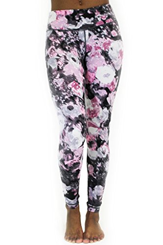 Best Yoga Clothing from Top to Bottom 27 90 Degree by Reflex - Performance Activewear - Printed Yoga Leggings Print 289 Splitted Rose L