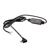 DC 12V to 5V Power Inverter Micro USB Right Angle Shape Hard Wire Charger Cord Cable Converter Regulator Kit Car Charger Cable for Car GPS Tablet DVR Camcorder Recorder by HitCar