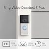 Ring Video Doorbell 3 Plus – enhanced wifi, improved motion detection, 4-second video previews, easy installation