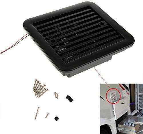 MASO 12V One-Way Silent Cooling Fan Side Exhaust Port Air Fan Ventilation Fans for Car RV Caravan Van(Black) - Image 3