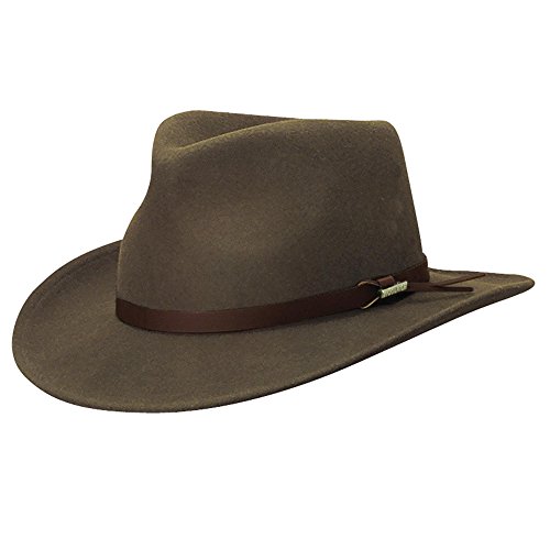 woolrich men's crushed felt outback hat
