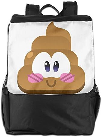 Benpo Penguin Poop Emoticon Outdoor Backpack Lightweight Fashion Hiking Daypack Casual Large Shoulder Book Bags One Size