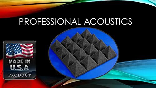 Acoustic Foam 3" Thick Pyramid Style 4ft X 6ft Sheet (24 Sqft)
