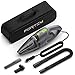 FORTEM Car Vacuum Cleaner 120W, 4500 PA Suction, 16 ft Power Cord, Steel Washable Filter, Carry Bag