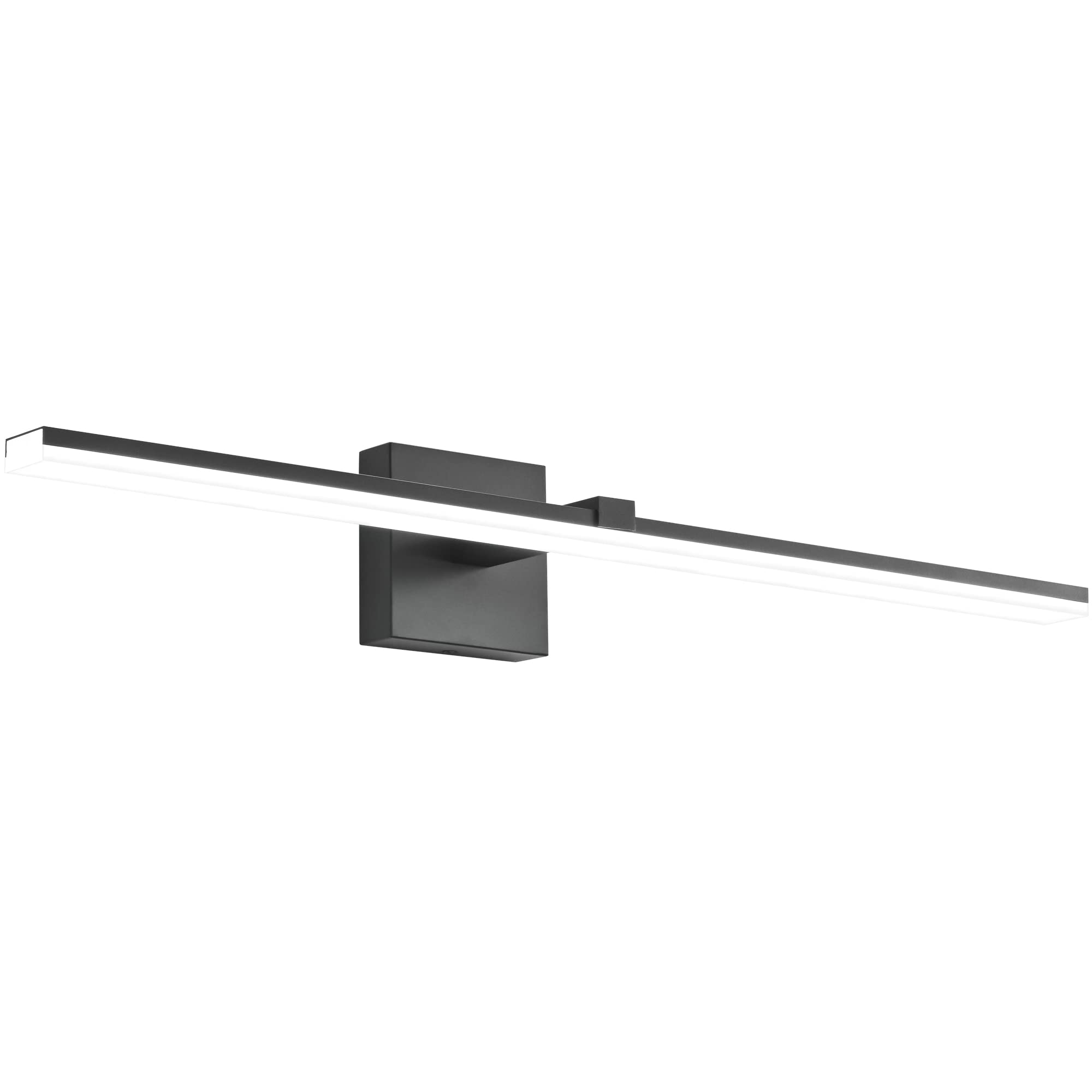 ZUZITO 24 inch Dimmable Modern Black Bathroom Vanity Light Fixtures ...