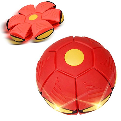 image for Outdoor Toy,Balakie UFO Deformation Ball Soccer 3 LED Lights Magic Fly