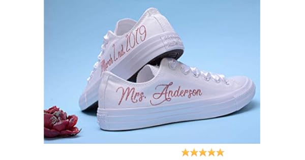 gold wedding sneakers