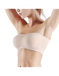 NEUYILIT Sujetador de tubo elástico sin costuras, sin costuras, sin costuras, sin aros, para dama