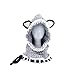 Tirrito HEEMAA-Winter Kids Warm Fox Animal Hats Knitted Coif Hood Scarf Beanies for Autumn Winter (Gray)