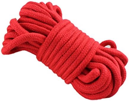 Bravco HOT Adult Sexual Toys Bondage 32 foot 10 m Long Soft Cotton Rope (Red)