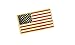 American Flag USA Patriotic Enamel Diestruck Lapel Pin Gold Tone Metal Value Pack 13 Stripes 50 Stars (1 pin)