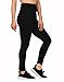 HDE Women's Maternity Yoga Pants Pregnancy Stretch Fold Over Lounge Leggings (Black, X-Large)