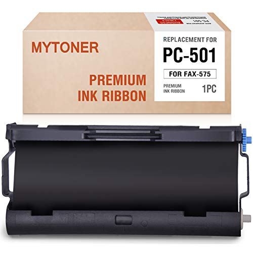MYTONER PC501 Black Ribbon Compatible with Brother Fax Cartridge for Brother FAX 575 Fax Printers (1-Cartridge)