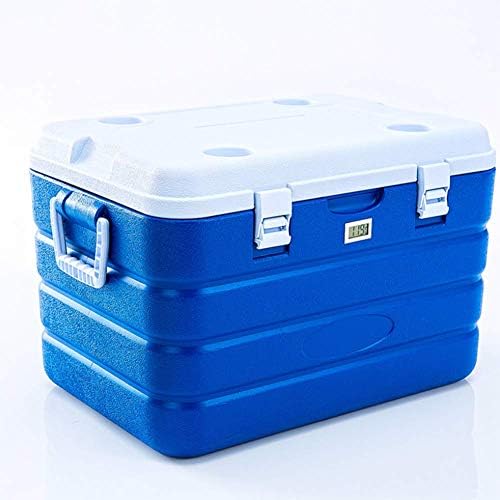 AGQLT Cooler Box Outdoor Pull Rod Wheel 60L PU Cooler Box Medical Drug Refrigerator Cold Chain Transport Box 634340CM