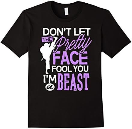 Mens Taekwondo Shirt Don't Let The Pretty Fool You Karate Girl Sh Small Black