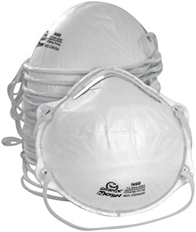 1 Case (400 count, individually wrapped in packs of 2) N95 NIOSH-Certified Personal Protective Equipment / PPE Particulate Respirators for Construction &amp; Home Improvement