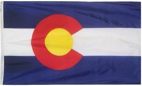 All Star Flags 4x6' Colorado Nylon State Flag - All Weather, Durable, Outdoor Nylon Flag