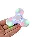 LED Bluetooth Speaker Rechargeable Fidget Spinner Toy Anxiety Relieve Stress High Speed Focus Toy for Killing Time (LED bluethooth blue)